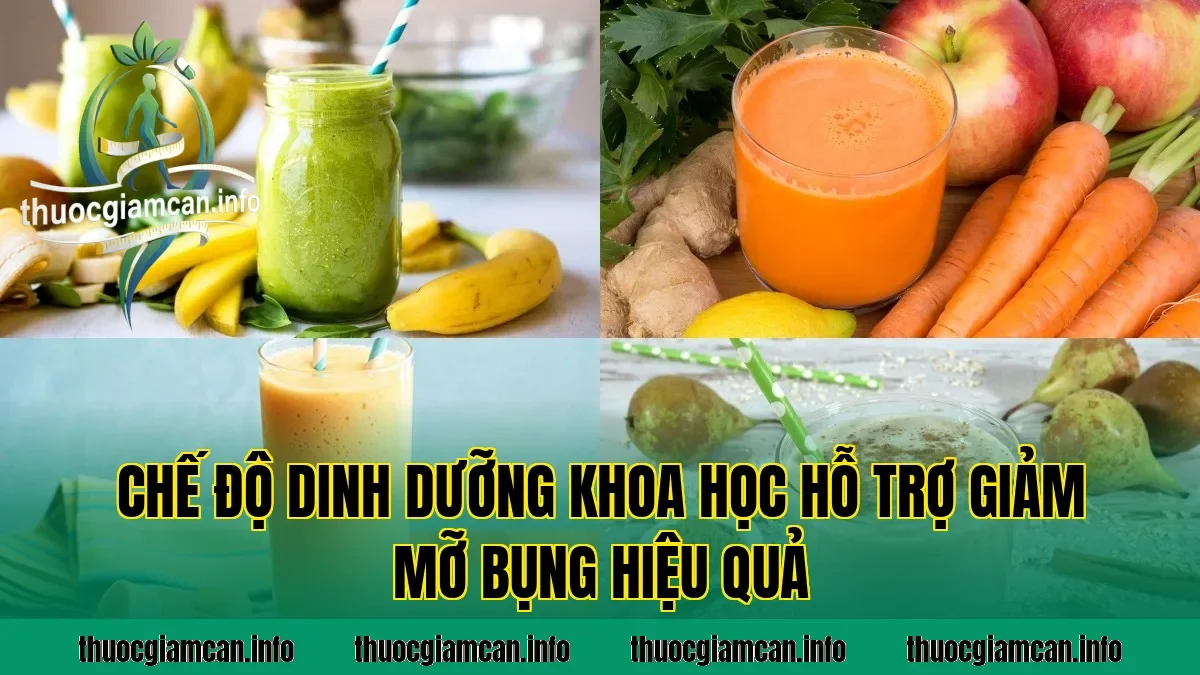 Chế độ dinh dưỡng khoa học hỗ trợ giảm mỡ bụng hiệu quả