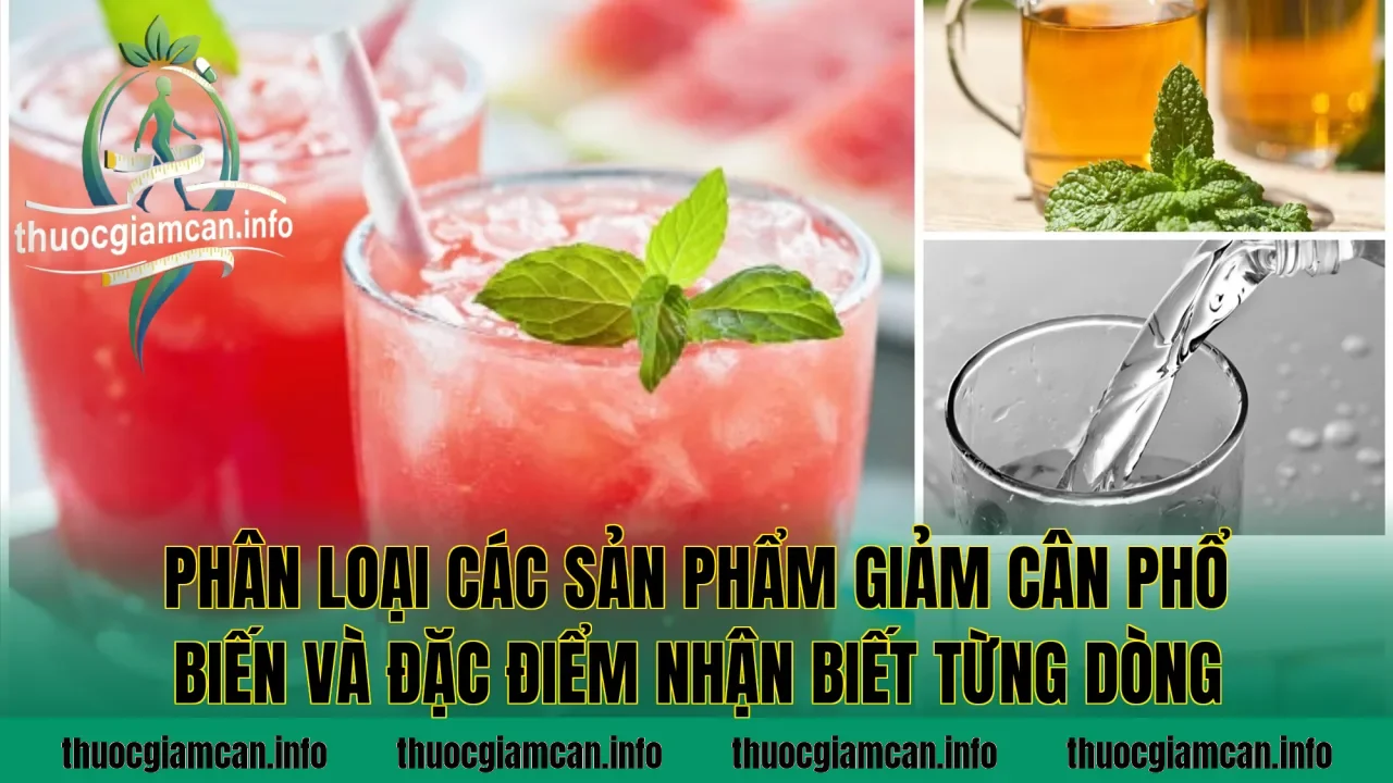 Phân loại các sản phẩm giảm cân phổ biến và đặc điểm nhận biết từng dòng