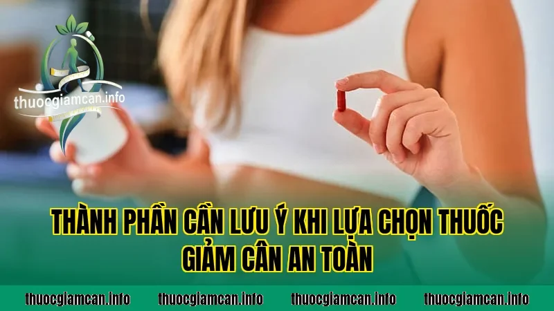 Thành phần cần lưu ý khi lựa chọn thuốc giảm cân an toàn