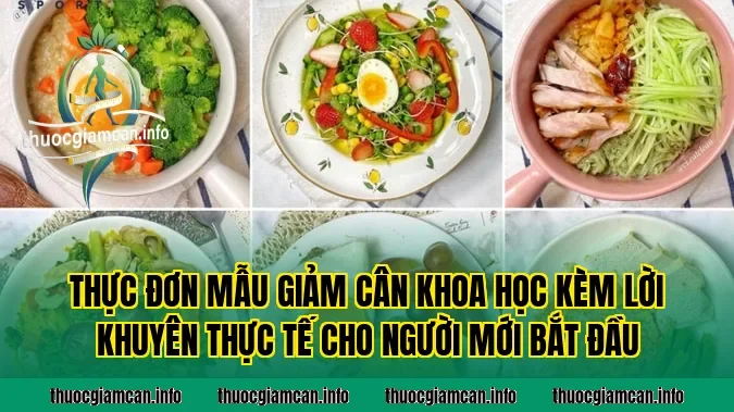 Thực đơn mẫu giảm cân khoa học kèm lời khuyên thực tế cho người mới bắt đầu